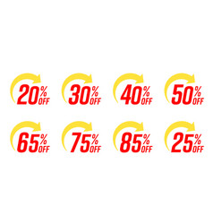 20 30 40 50 65 75 85 25 Percent Off Label