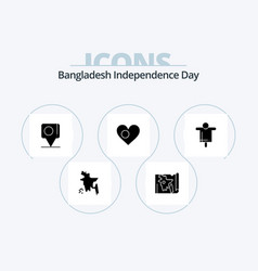 Bangladesh Independence Day Glyph Icon Pack 5