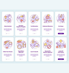 Being Kind To Yourself Steps Onboarding Mobile