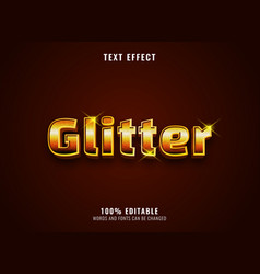 3d Golden Glitter Text Effect