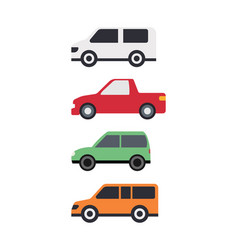 Car Icon Set On White Background