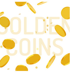 Golden Coins Falling Square Frame