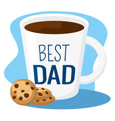 Isolated Best Dad Coffee Father