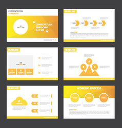 Orange Yellow Presentation Templates Infographic