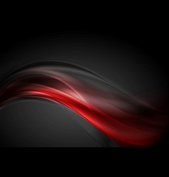 Dark Red Glow Waves Background