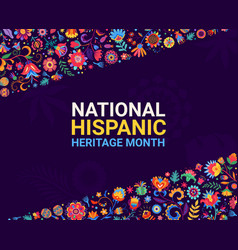 National Hispanic Heritage Month Banner Or Flyer