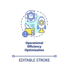 Operational Efficiency Optimization Concept Icon