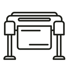 Plotter Icon Outline Digital Print