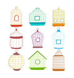 Bird Cage Set Cartoon