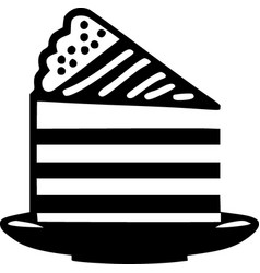 Birthday Cake - Minimalist And Flat Logo