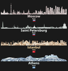 Moscow Saint Petersburg Istanbul And Athens