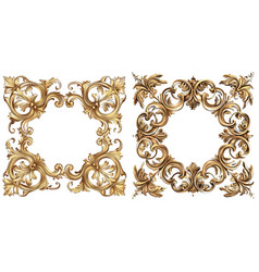 Premium Gold Vintage Baroque Frame