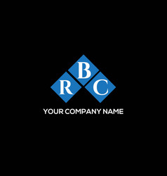 Rbc Letter Logo Design On Black Background