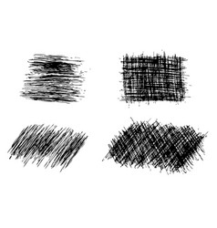 Simple Hand Draw Sketch Rectangle Scribble Set 4