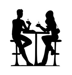 Young Couple In A Cafe