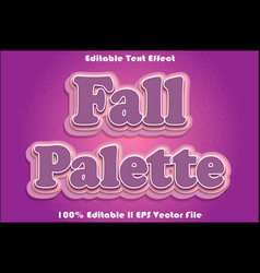 Fall Palette Editable Text Effect