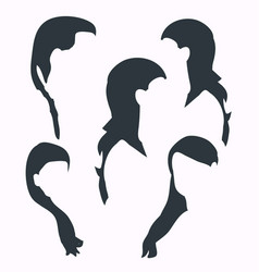 Girl Haircut Silhouette Or Black Silhouette