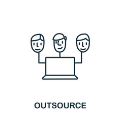 Outsource Icon From Headhunting Collection Simple