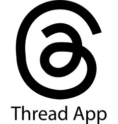 Threads Mobile App Icon And Logo On Transparent