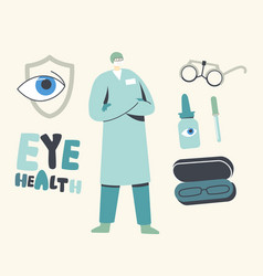 Eyes Protection Concept Doctor Prescript