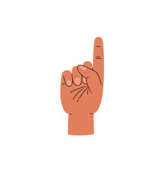 Hand Gesture Showing Number One And Palm Counting