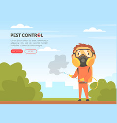 Insect Control And Disinfestation Service With Man