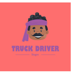 Truck Driver Mascot Logo