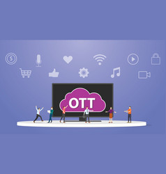 Ott Over The Top Platform Service Concept