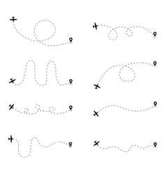 Airplane Routes Set Travel Distance Route