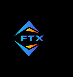 Ftx Abstract Technology Logo Design On Black