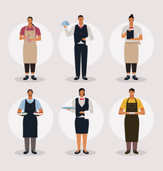 Six Restaurant Workers