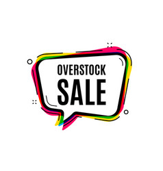 Overstock Sale Special Offer Price Sign