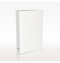 Blank Folder White Leaflet 3d Mockup