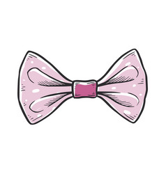 Tie Bow Color Doodle Sketch