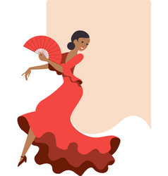 Woman Dancing Flamenco