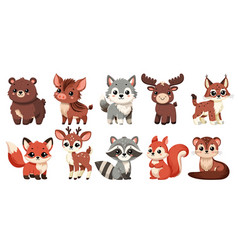 Collection Of Cute Forest Animal