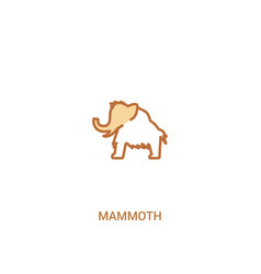 Mammoth Concept 2 Colored Icon Simple Line