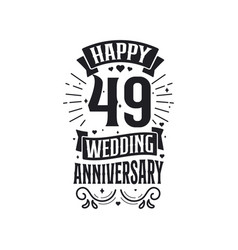 49 Years Anniversary Celebration Typography