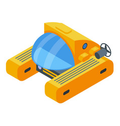 One Person Bathyscaphe Icon Isometric Style