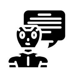 Communication Chat Bot Glyph Icon