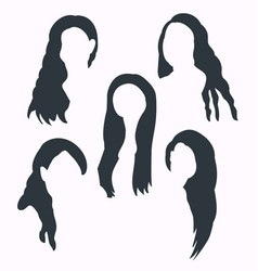 Girl Haircut Silhouette Or Black Silhouette