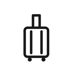 Suitcase Icon Luggage Line