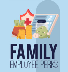 Family Employee Perks Poster Template - Flat