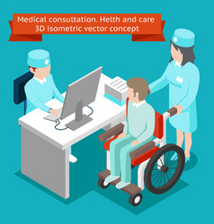 Medical Consultation Health And Care 3d Isometric