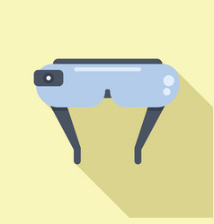 Virtual Reality Headset Icon Flat Game