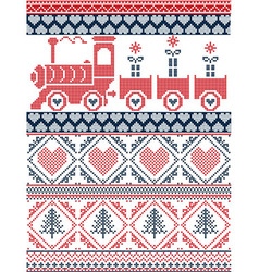 Nordic Christmas Pattern With Gravy Train