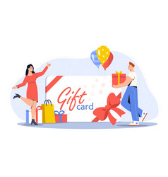 Woman With Gift Card