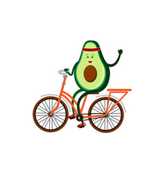 Cute Avocado Rides A Bicycle Broccoli Benefits