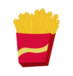 French Fries Paper Red Box