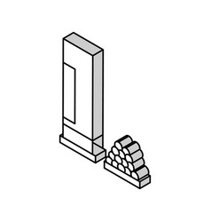 Shotgun Cartridge Isometric Icon